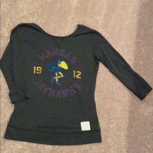 Women’s KU 3/4 sleeve shirt
